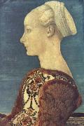 DOMENICO VENEZIANO Bildnis einer vornehmen jungen Frau oil painting on canvas